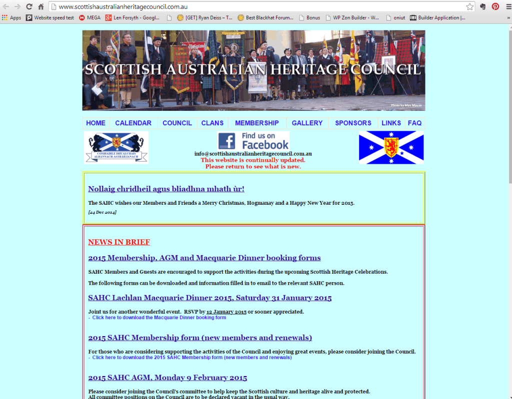 Home Page - Scottish Australian Heritage Council